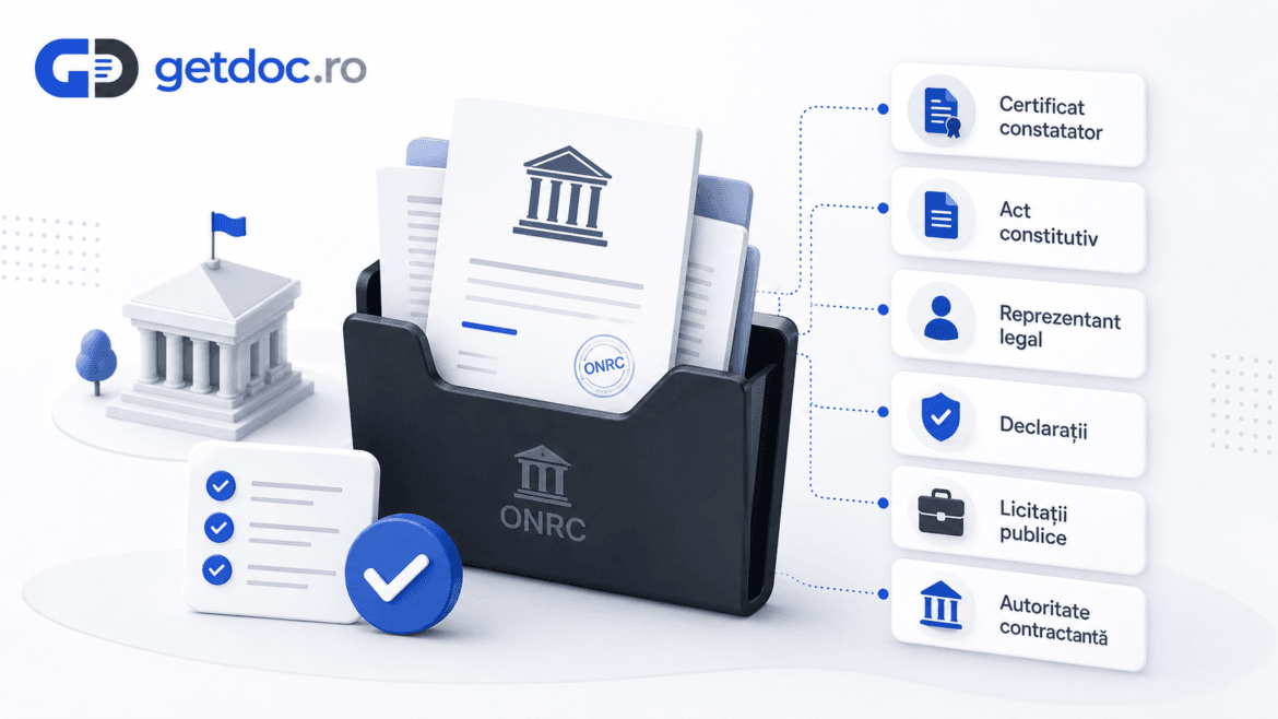 Ce documente ONRC cer autoritățile contractante la licitații publice 3 Ce documente ONRC cer autoritățile contractante la licitații publice