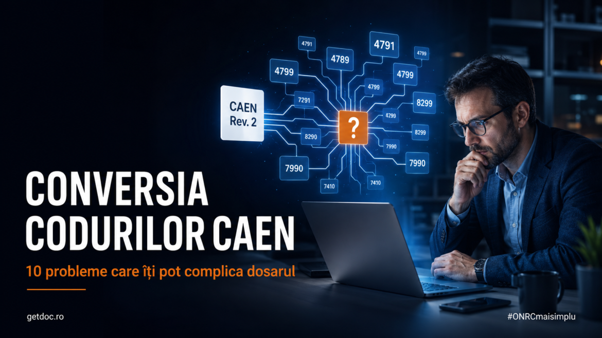 Conversie CAEN Rev. 3: erori frecvente și cum le eviți 5 conversia caen probleme la dosar
